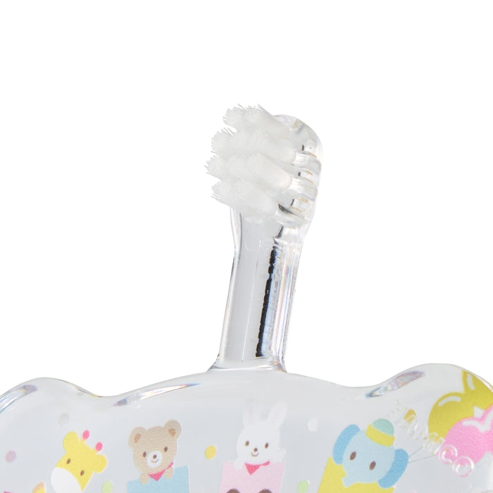 【日本製】MIKI HOUSE BABY × HAMICO 嬰兒安全牙刷 Pucchi Usako 小熊圖案 防入喉設計 5個月至3歲 連盒 4款