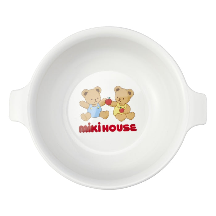 【日本製】MIKI HOUSE 嬰兒餐具禮盒5件套裝 白色