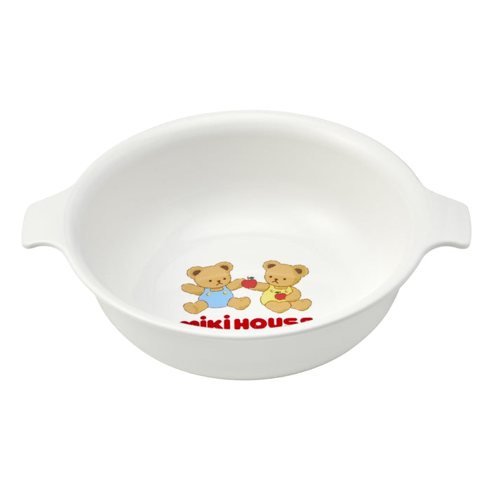 【日本製】MIKI HOUSE 嬰兒餐具禮盒7件套裝 白色