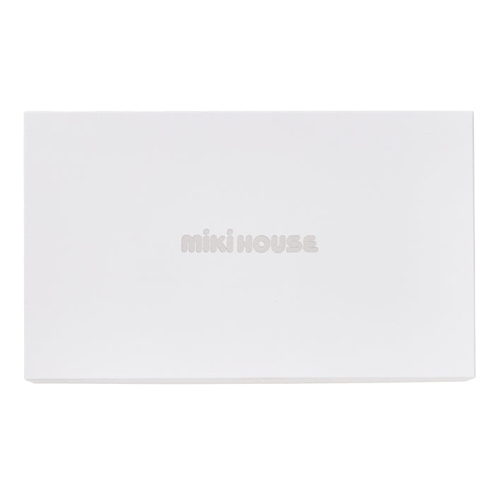 【日本製】MIKI HOUSE 骨瓷餐具禮盒4件套裝 白色