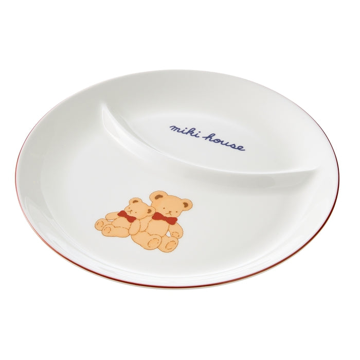 【日本製】MIKI HOUSE 骨瓷餐具禮盒4件套裝 白色