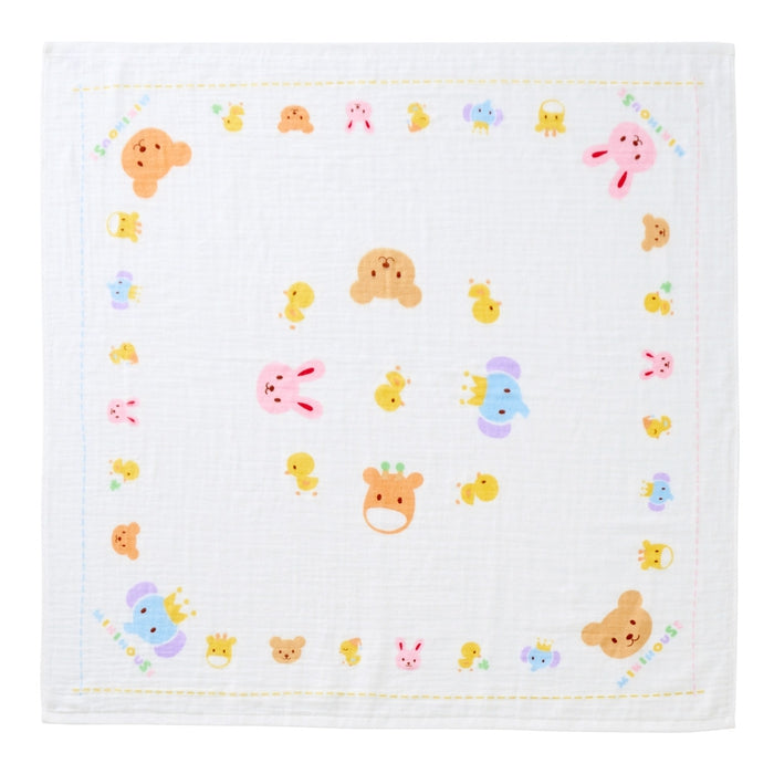 【日本製】MIKI HOUSE 紗布浴巾 90×90cm 正方形 包巾 純棉 彌月送禮 5色