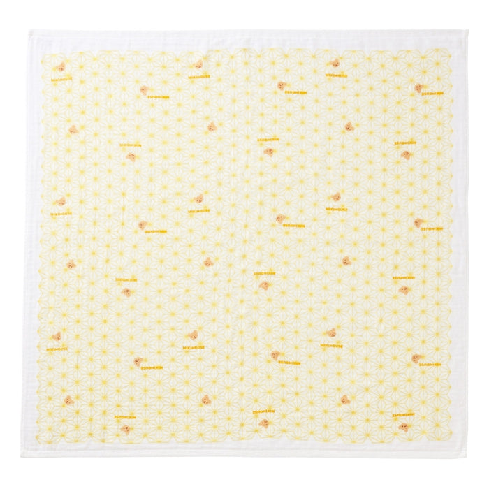 【日本製】MIKI HOUSE 紗布浴巾 90×90cm 正方形 包巾 純棉 彌月送禮 5色