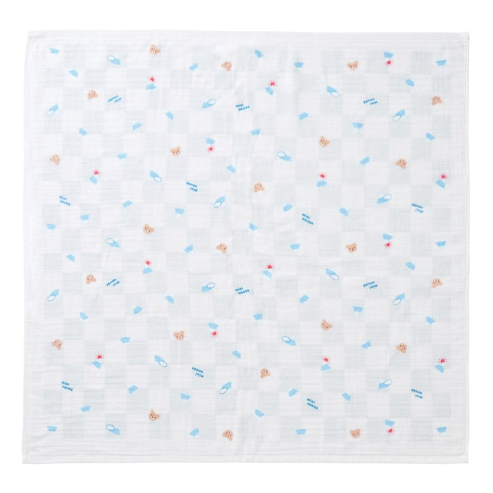 【日本製】MIKI HOUSE 紗布浴巾 90×90cm 正方形 包巾 純棉 彌月送禮 5色