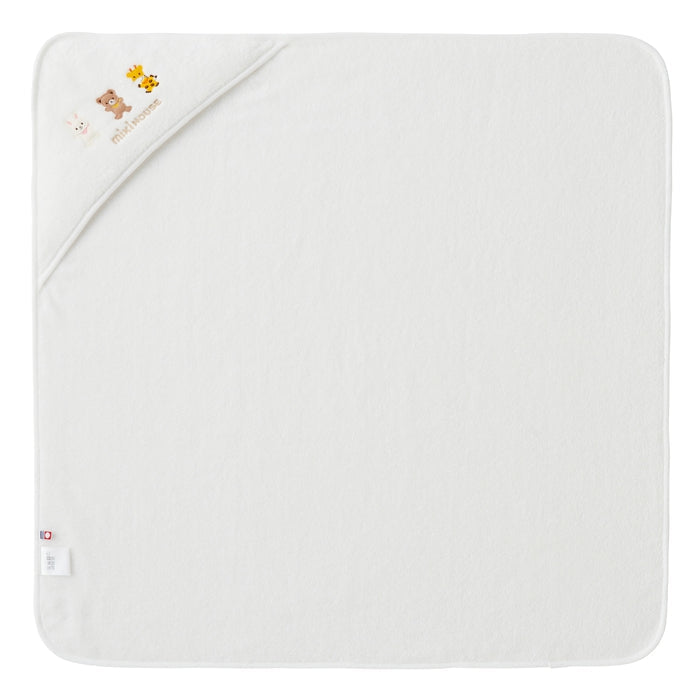 【日本製】MIKI HOUSE 無撚紗 嬰兒浴巾 80×80cm 正方形 純棉 彌月送禮 3色