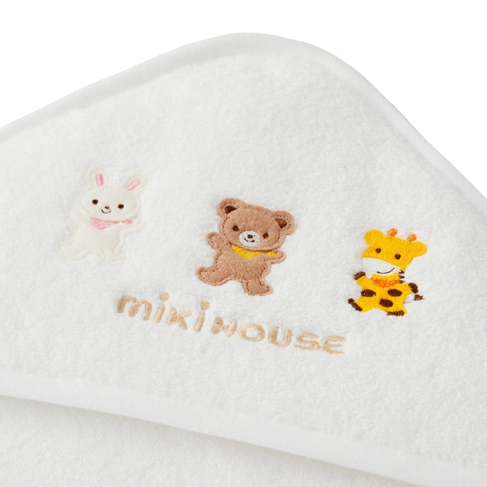 【日本製】MIKI HOUSE 無撚紗 嬰兒浴巾 80×80cm 正方形 純棉 彌月送禮 3色