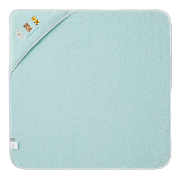 【日本製】MIKI HOUSE 無撚紗 嬰兒浴巾 80×80cm 正方形 純棉 彌月送禮 3色