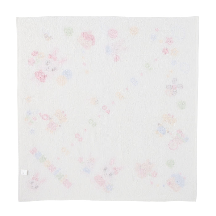 【日本製】MIKI HOUSE Puchi & Usako 身高尺 紗布浴巾 90×90cm 成長紀錄 彌月送禮 2色
