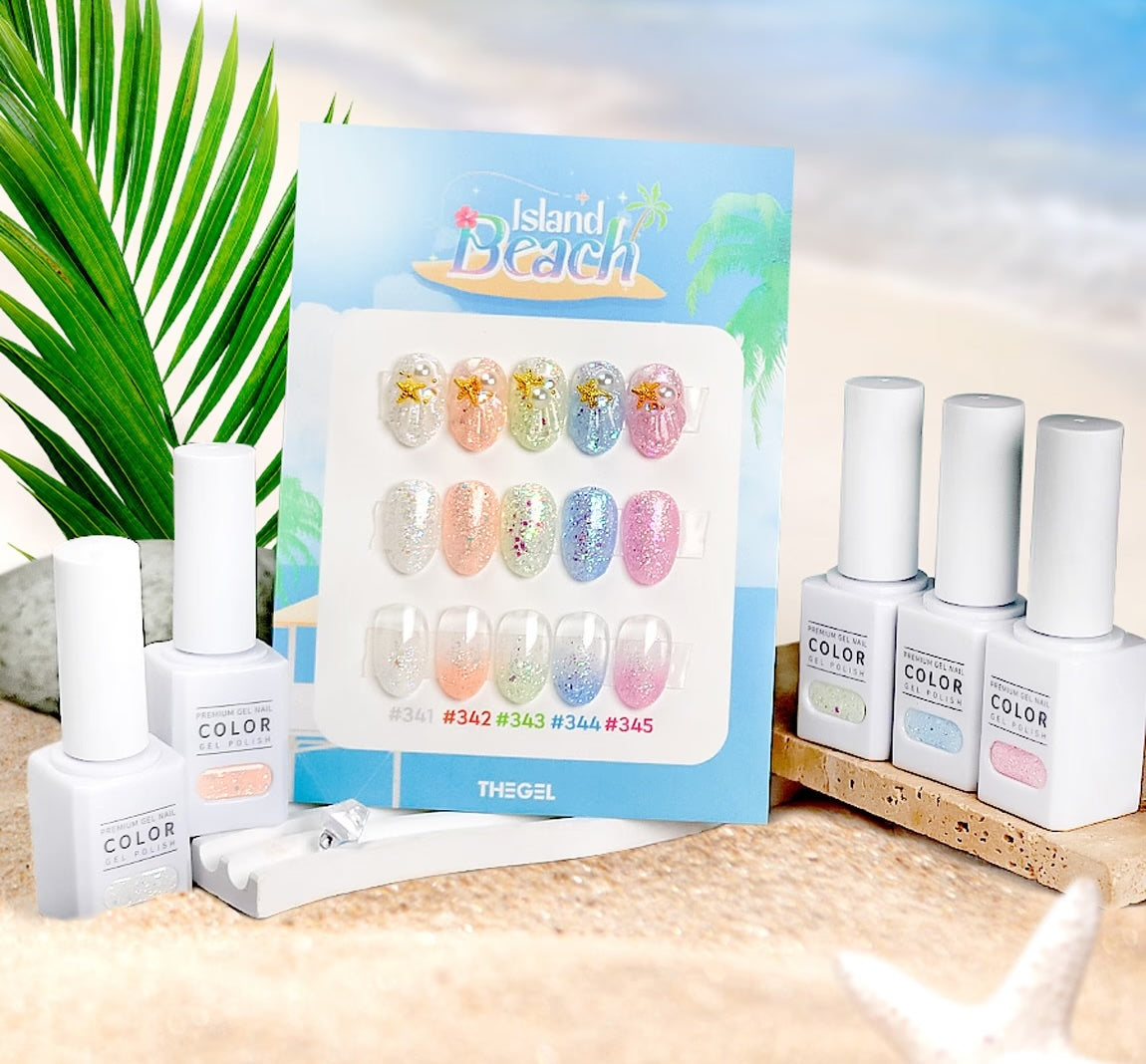 The Gel Korean Gel Nail Polish 2024 Summer Island Beach Edition Edition (Set of 5)