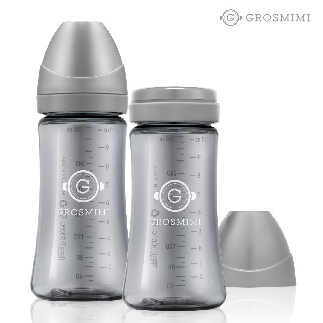 Grosmimi PPSU Dark Series 奶瓶雙支裝 300ml