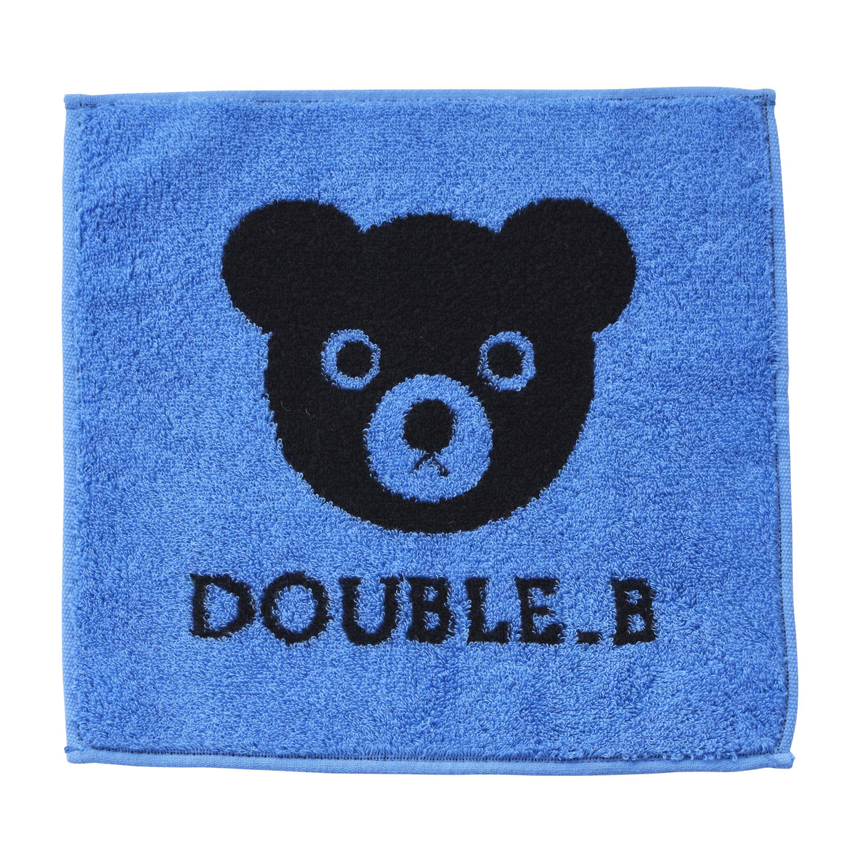 【日本製】MIKI HOUSE DOUBLE_B 黑熊 提花織 小毛巾 25×25cm 純棉 今治毛巾 5色