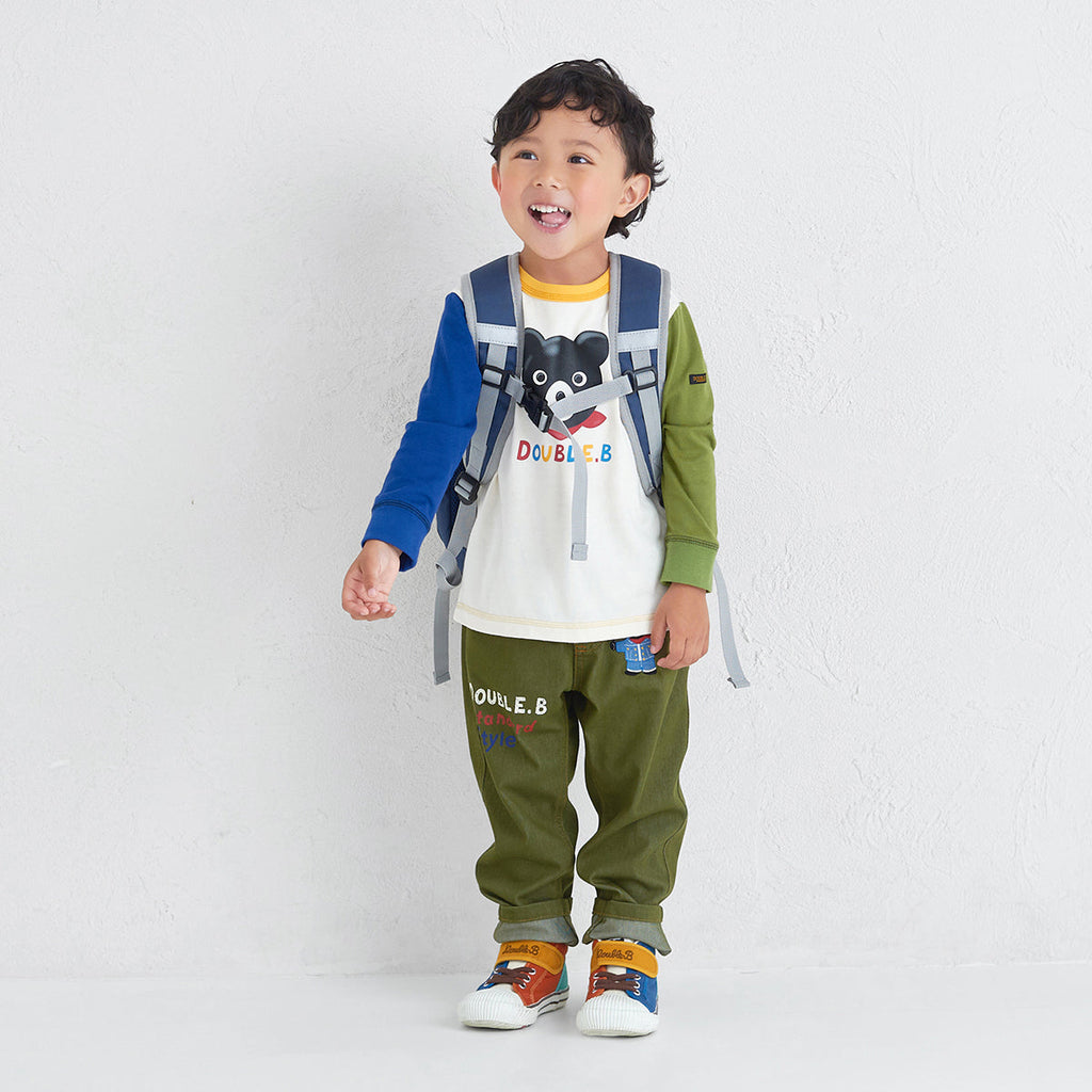 MIKI HOUSE DOUBLE_B NEXT STANDARD 少年背囊 16L 反光條 側袋 胸扣 網布背墊 多色