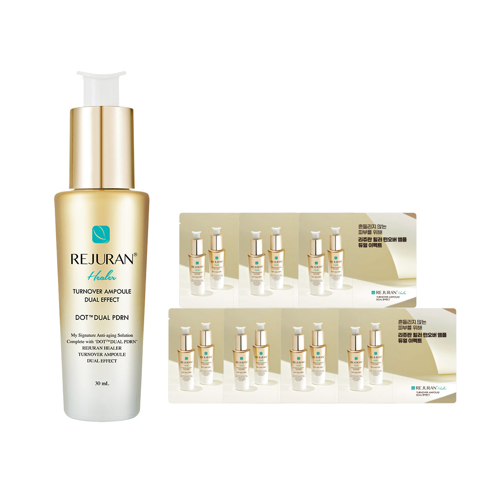 【韓國製】REJURAN 麗珠蘭 Healer 煥膚安瓶 Dual Effect 30ml 套裝（＋7ml）｜c-PDRN 修護 光澤