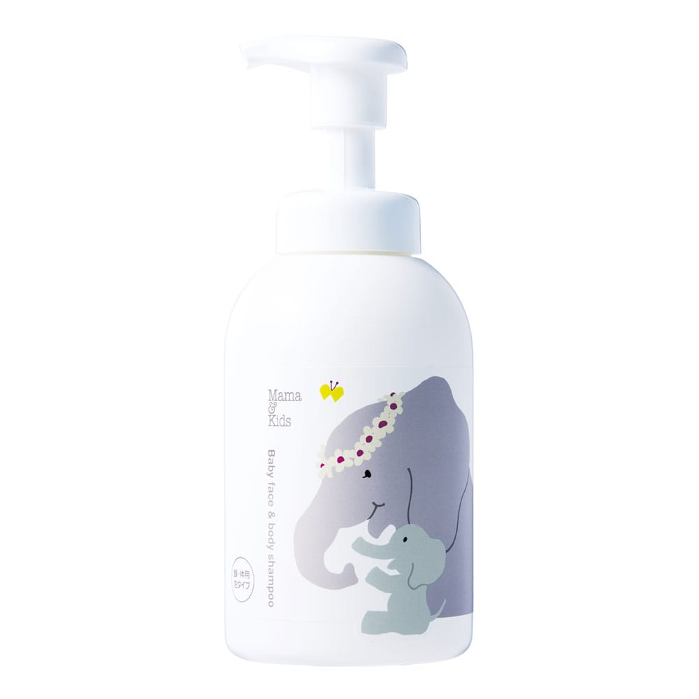 【日本製】MAMA&KIDS 嬰兒臉部及全身泡沫沐浴露 初生適用 無香料 460ml 3款
