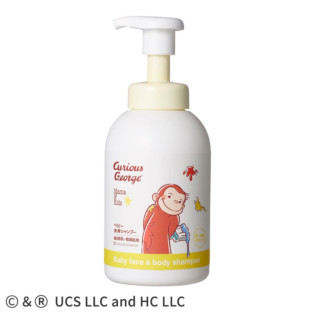 【日本製】MAMA&KIDS 嬰兒臉部及全身泡沫沐浴露 初生適用 無香料 460ml 3款