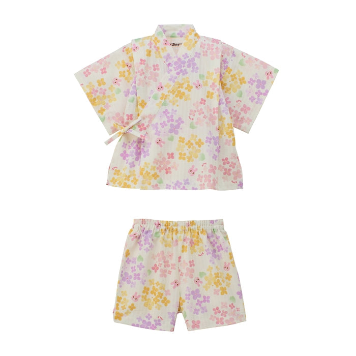 MIKI HOUSE HOT BISCUITS Beans & Cabbit 甚平套裝 紗羅織 夏日祭典 5色