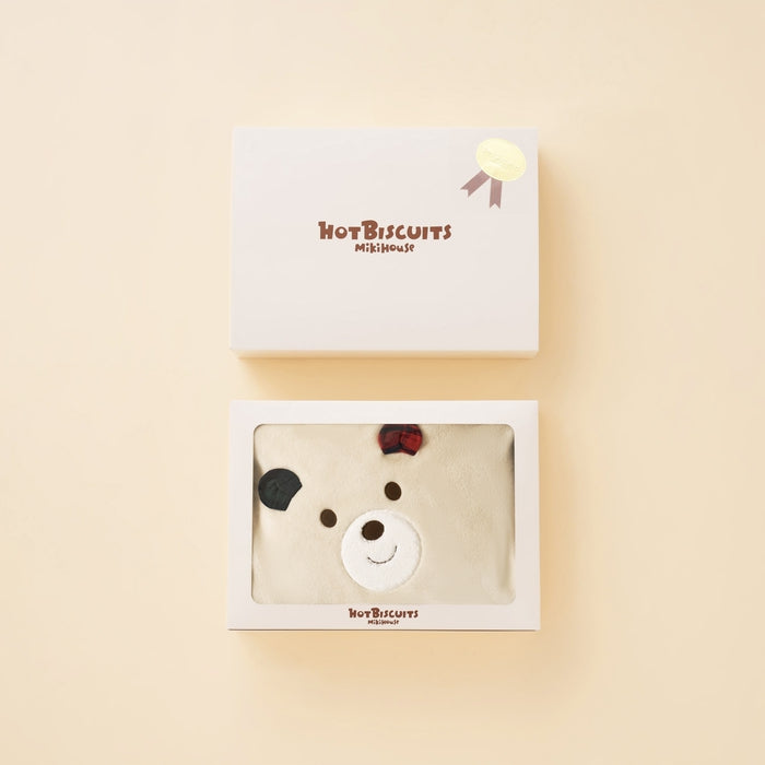 【日本製】MIKI HOUSE HOT BISCUITS 棉質睡袍禮盒 象牙白