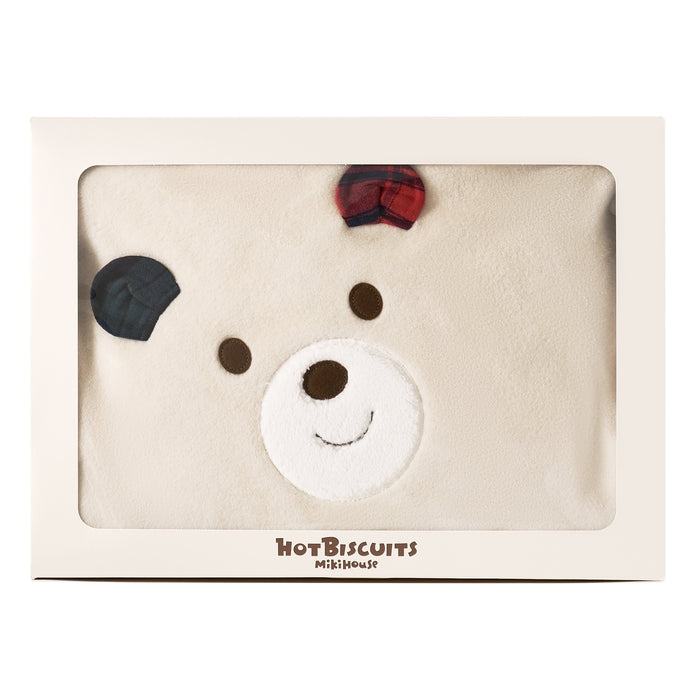 【日本製】MIKI HOUSE HOT BISCUITS 棉質睡袍禮盒 象牙白