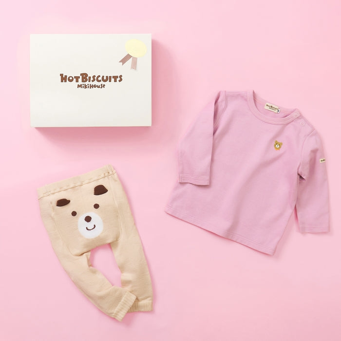 MIKI HOUSE HOT BISCUITS 長袖T恤及九分打底褲套裝禮盒 4色
