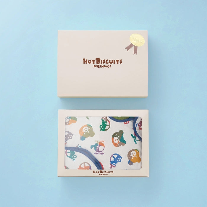 【日本製】MIKI HOUSE HOT BISCUITS 動物圖案六層紗布睡袍禮盒 3色