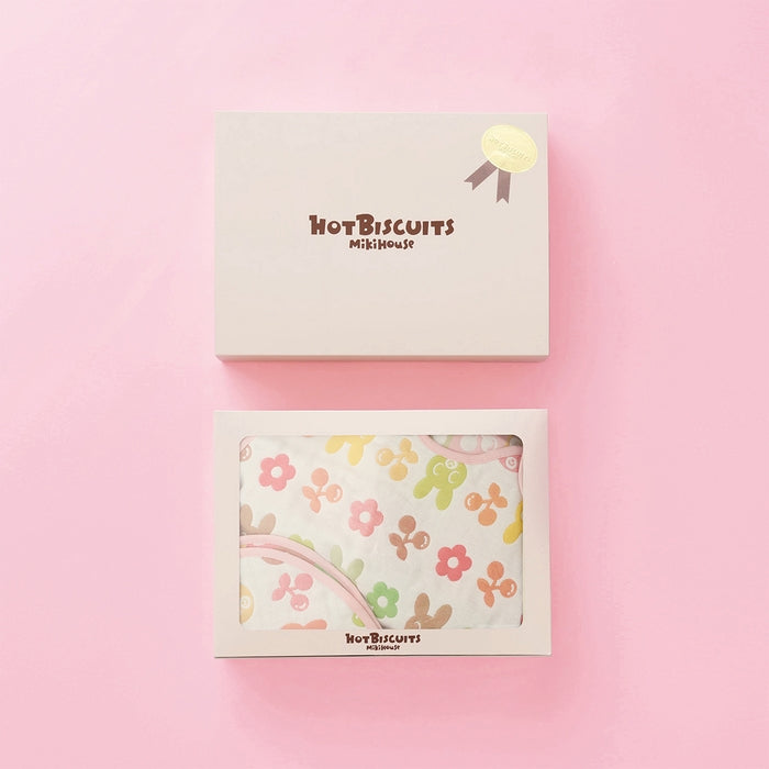 【日本製】MIKI HOUSE HOT BISCUITS 動物圖案六層紗布睡袍禮盒 3色