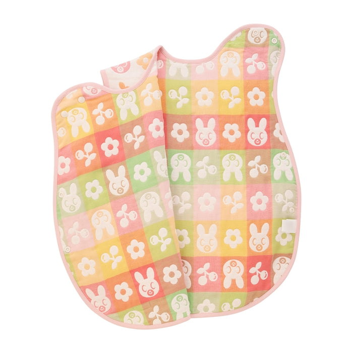 【日本製】MIKI HOUSE HOT BISCUITS 動物圖案六層紗布睡袍禮盒 3色