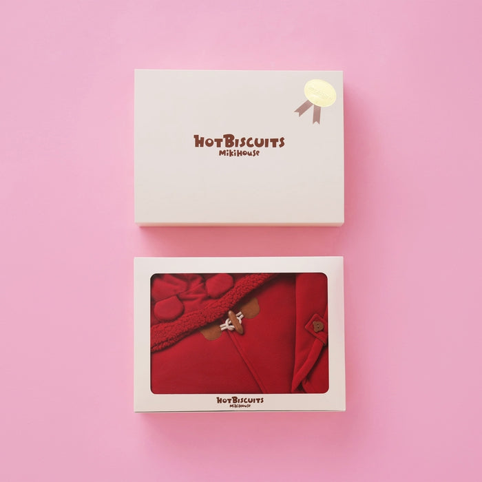 MIKI HOUSE HOT BISCUITS 抓毛絨斗篷禮盒 3色