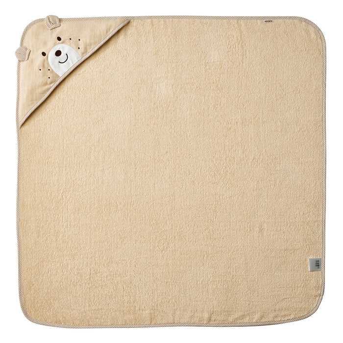【日本製】MIKI HOUSE HOT BISCUITS 嬰兒 紗布浴巾 85×85cm 薄身快乾 包巾 2色