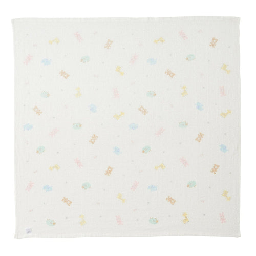 【日本製】MIKI HOUSE HOT BISCUITS 紗布浴巾 90×90cm 正方形 包巾 純棉 彌月送禮 4色