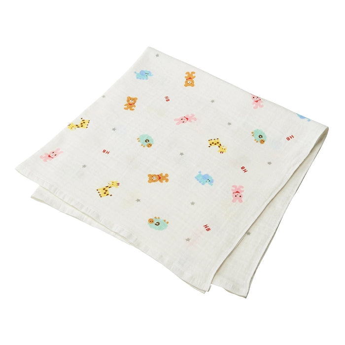 【日本製】MIKI HOUSE HOT BISCUITS 紗布浴巾 90×90cm 正方形 包巾 純棉 彌月送禮 4色
