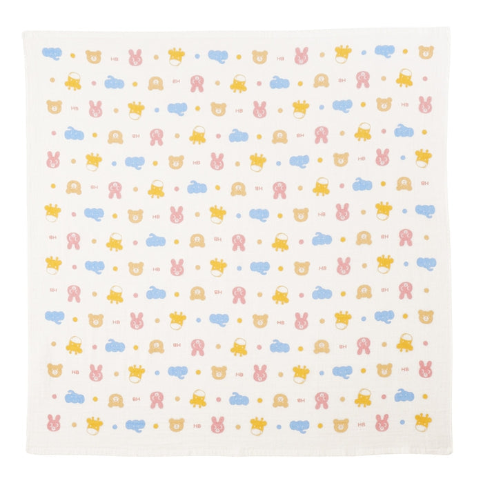 【日本製】MIKI HOUSE HOT BISCUITS 紗布浴巾 90×90cm 正方形 包巾 純棉 彌月送禮 4色
