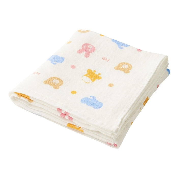 【日本製】MIKI HOUSE HOT BISCUITS 紗布浴巾 90×90cm 正方形 包巾 純棉 彌月送禮 4色
