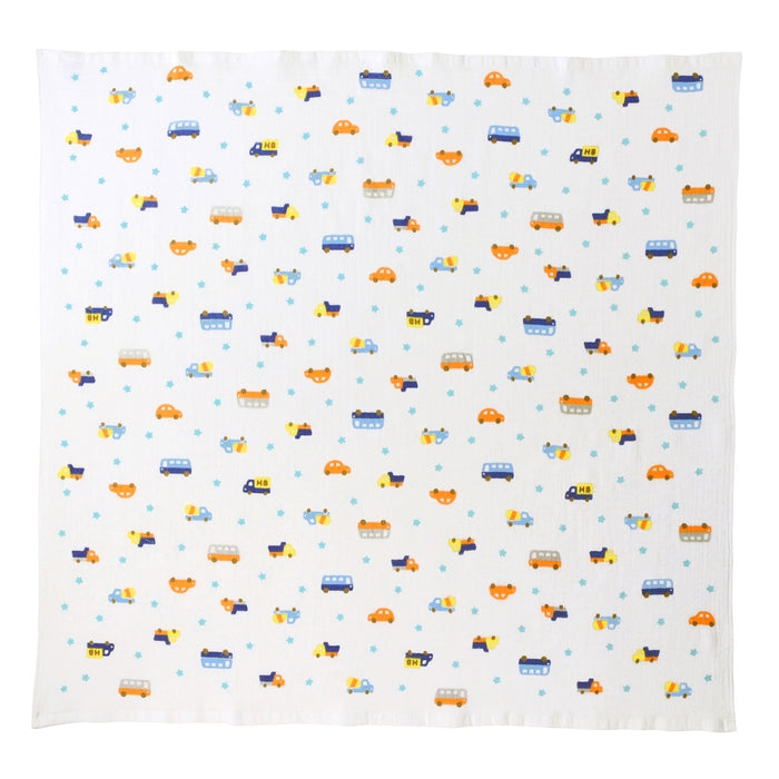 【日本製】MIKI HOUSE HOT BISCUITS 紗布浴巾 90×90cm 正方形 包巾 純棉 彌月送禮 4色