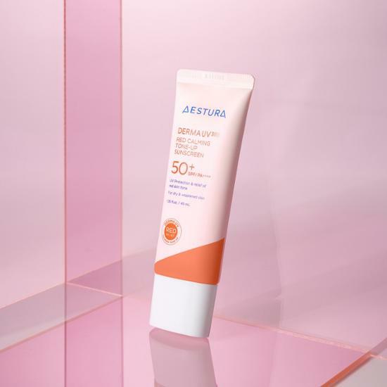 AESTURA Derma UV365 Red Calming Tone-Up Sunscreen 舒緩調色防曬霜 40ml