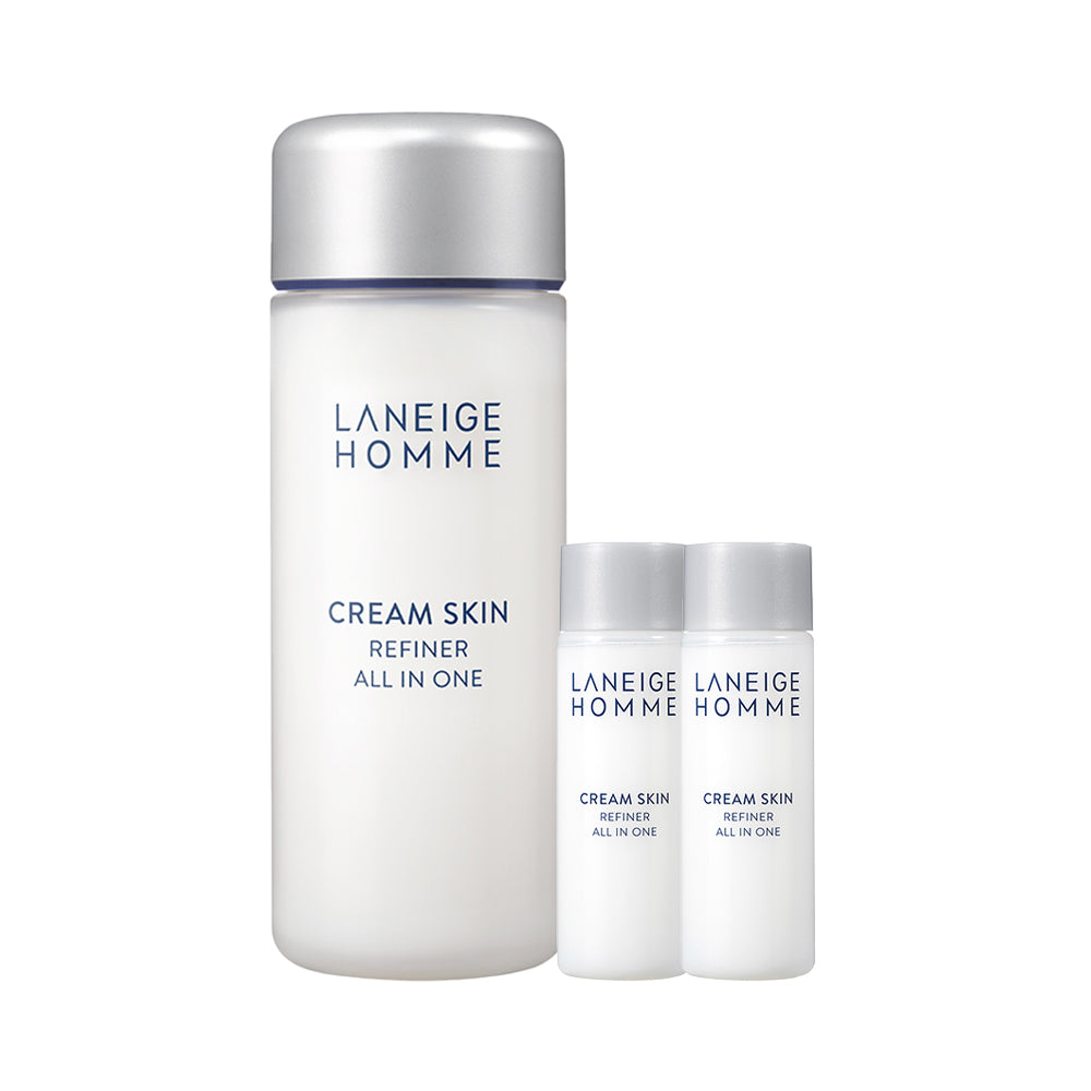 【韓國製】LANEIGE 蘭芝 男士 Cream Skin 多效合一 150ml 套裝（＋25ml×2）｜保濕