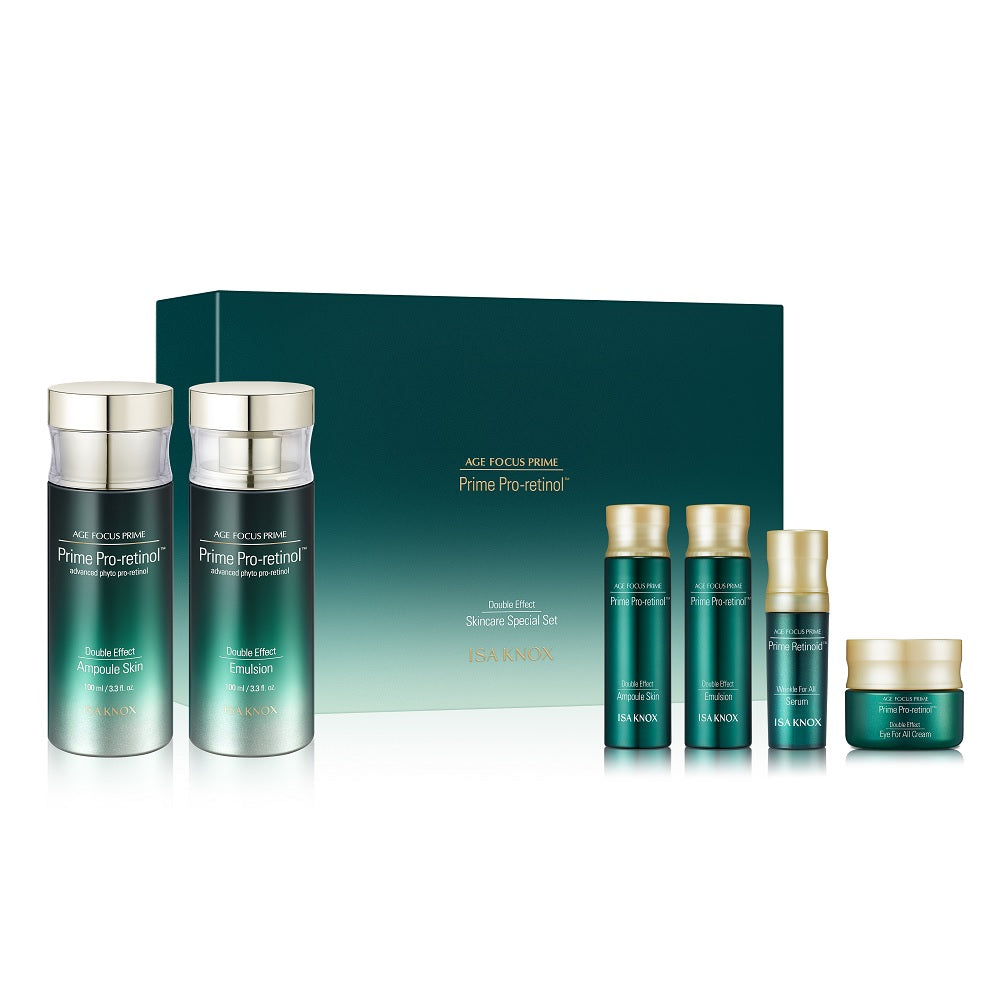 【韓國製】ISA KNOX 抗老護膚套裝（爽膚水 100ml＋乳液 100ml）｜緊緻 抗老