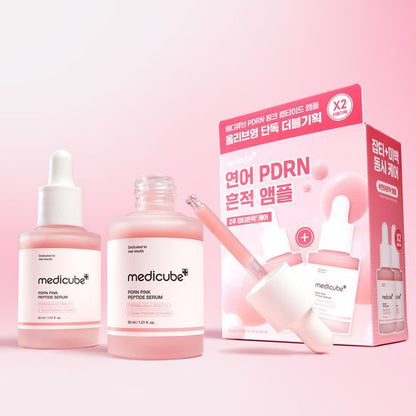 Medicube Salmon PDRN Pink Peptide Collagen Essence Set (30ml + 30ml)