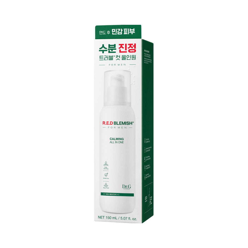 【韓國製】Dr.G 男士 Red Blemish 舒緩多效乳 150ml＋75ml｜舒緩 控油