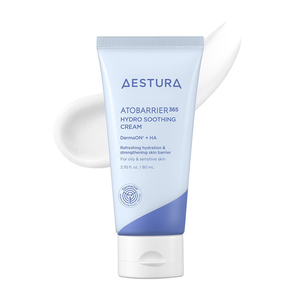 【韓國製】AESTURA Atobarrier 365 水潤舒緩面霜 80ml 套裝（＋10ml＋潔面泡沫 30g）｜補水 舒緩