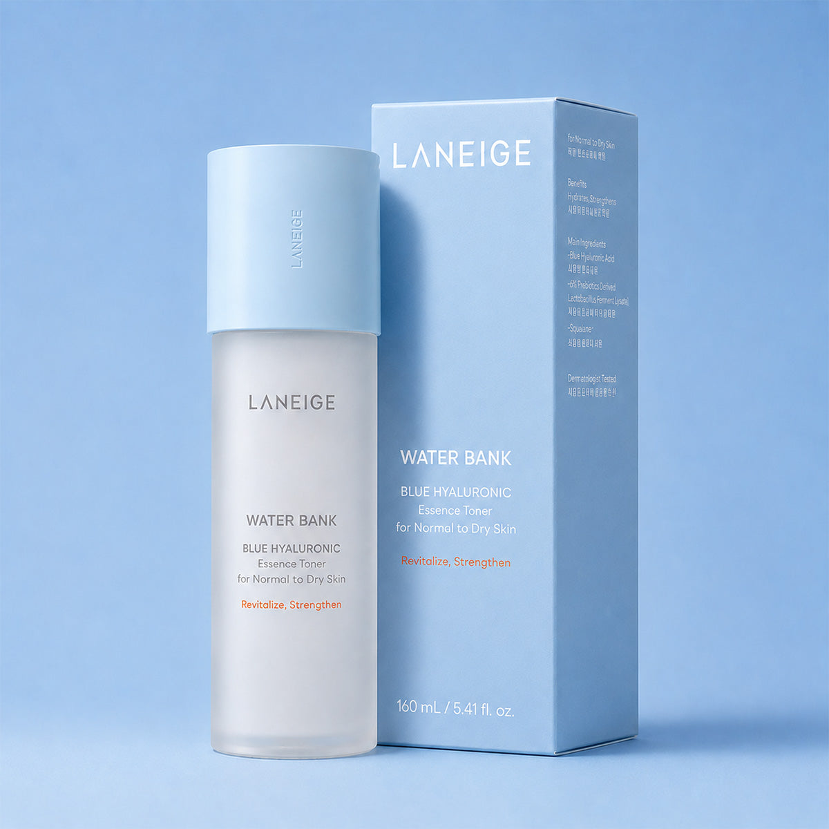 【韓國製】LANEIGE 蘭芝 水酷 藍色透明質酸 護膚 2件套（中至乾性肌）｜補水保濕
