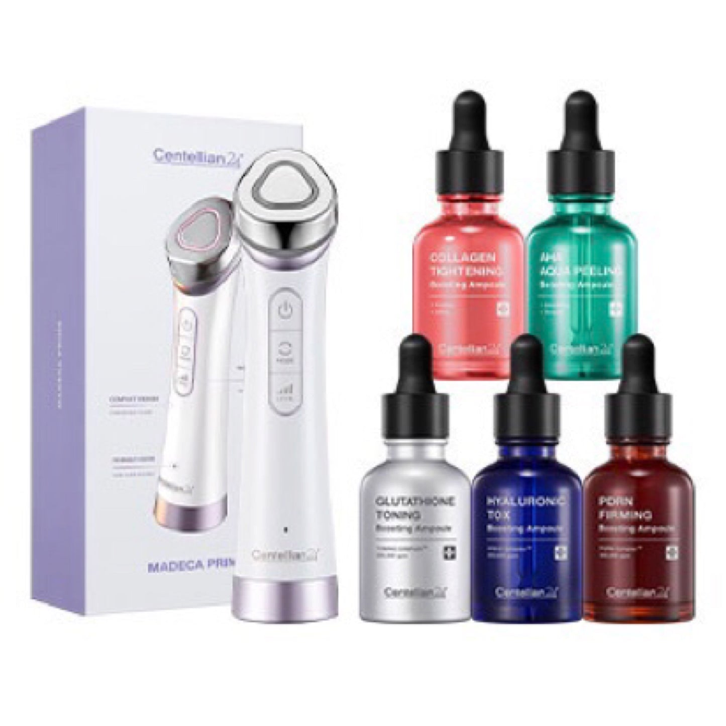 Centellian24 Madeca Prime 3-in-1 microcurrent high-efficiency beauty instrument directly from Korea, water light whitening and firming enhancement (RF radio frequency + EMS microcurrent + LED) set/single purchase