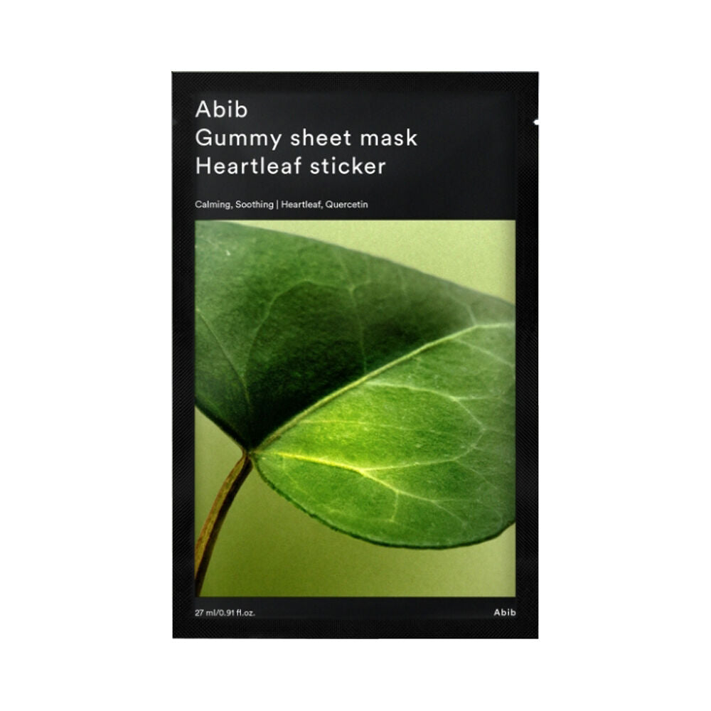 Abib 高效鎮靜魚腥草貼片面膜 5片 (+贈1片) Gum Sheet Mask Heartleaf Sticker 5pcs (+1pc Bonus)