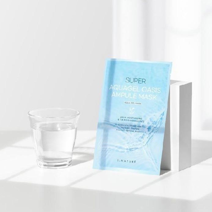 S.Nature 超水感水凝安瓶面膜10片 Super Aqua Gel Oasis Ampoule Mask 10pcs