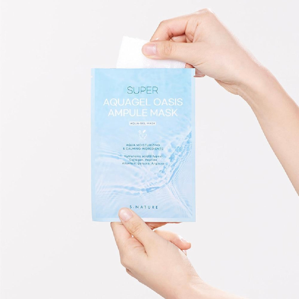 S.Nature 超水感水凝安瓶面膜10片 Super Aqua Gel Oasis Ampoule Mask 10pcs