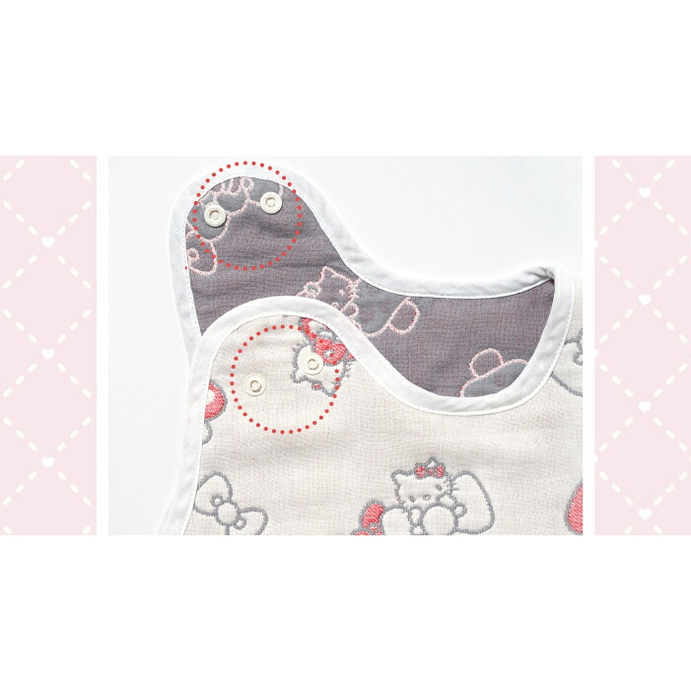 【日本製】HELLO KITTY × Hoppetta 六重紗防踢被 嬰兒睡袋 2尺碼