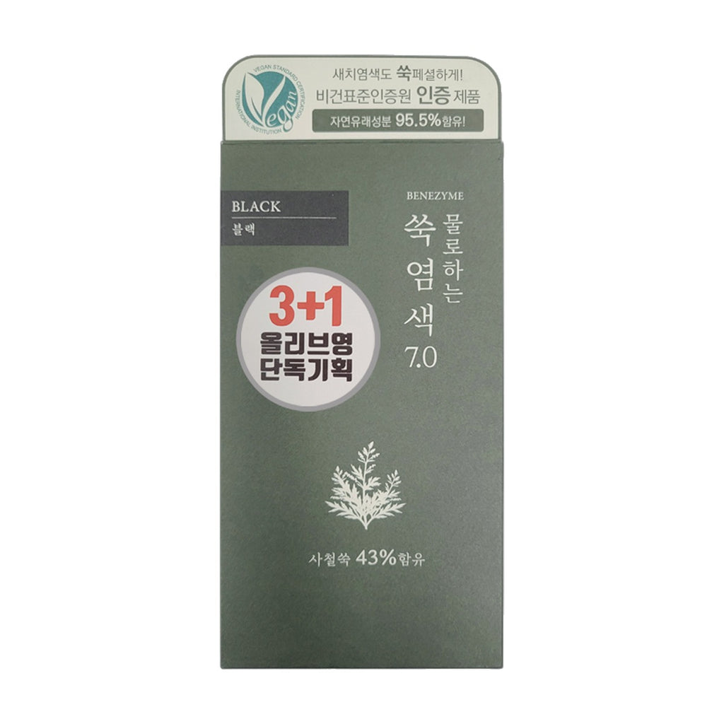 BENEZYME Water Mix Mugwort Hair Dye 7.0 Black 染髮劑