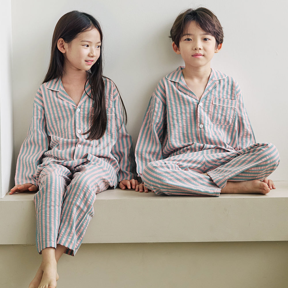 【韓國製】Pinkoko / 핑코코 136 핑크스트 長袖 睡衣套裝
