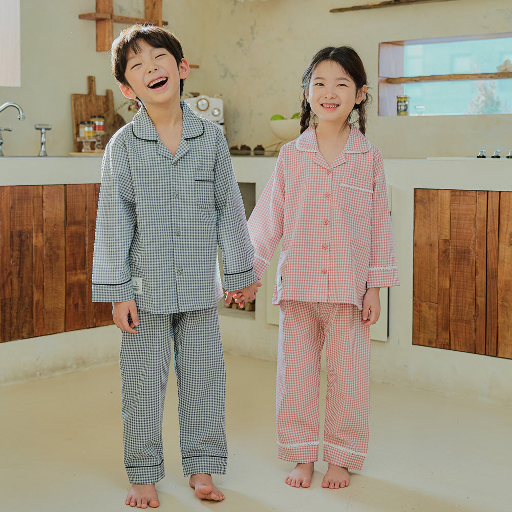 【韓國製】Jjinya / 찌니야 욘드 女童長袖上下睡衣套裝