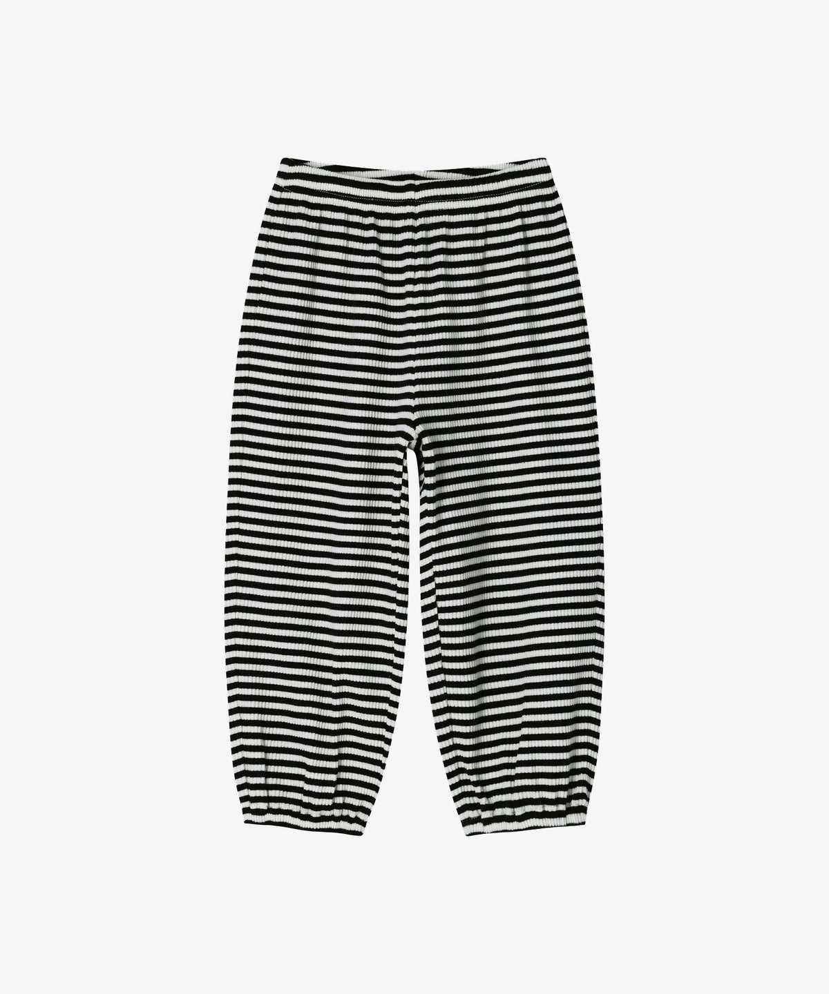 【韓國製】Rototo Bebe / 로토토베베 골지 條紋 보트넥 家居服 블랙 RO6ACLO02BK