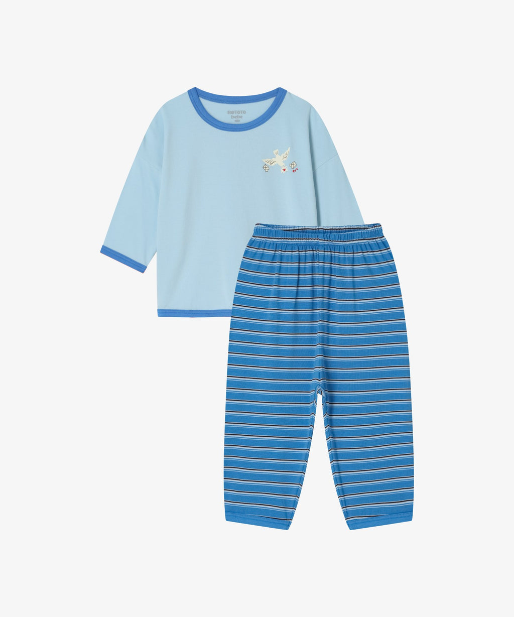 【韓國製】Rototo Bebe / 로토토베베 면모달 포인트 헐랭 家居服 (3 color)